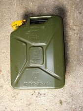 Benzinkanister 20 Liter Bundeswehr Stahl Kanister Ersatzkanister Reservekanister