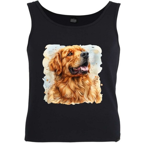 Tank top golden retriever - golden,
