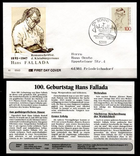 Schriftsteller hans fallada - schriftsteller,