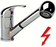 EISL Bella Vita Küchen Spültischarmatur Niederdruck ausziehbare Brause Chrom K2