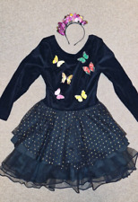 Kostüm Frauen Schmetterling Halloween Unikat  Gr.S 36 Karneval Haarreif  Kleid