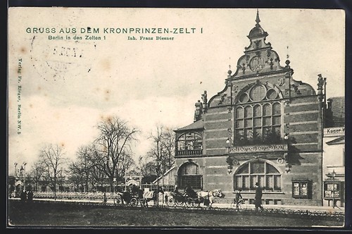 Berlin tiergarten gasthaus - ak,