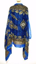 Stola Schal Tuch Bollywood Indisch Dupatta Shawl Stoff Benares Goa Hippie