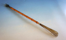 Vintage Schuhlöfffel Schuhanzieher Bambus mit Rückenkratzer 60er 53cm(F025-1375)