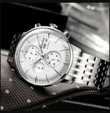 ◄ Mechanische  Automatikuhr Tag Datum Sportuhr Herrenuhr Armbanduhr Glasboden►