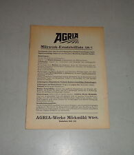 Teilekatalog / Ersatzteilliste Agria Werke Mähwerk 520/1