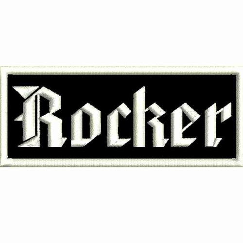 Rocker aufnäher gestickt - aufnäher, mc