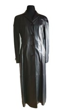 Maxi leder mantel - maxi, stil