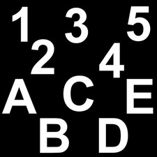Buchstaben und Zahlen