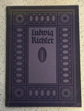 "Ludwig Richter = Die gute Einkehr" 1919 aus der Reihe "Die blauen Bücher"