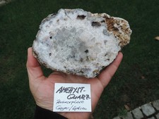 großer Amethyst und Quarz (Perimorphose) aus Geyer im Erzgebirge