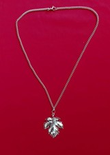 Halskette Kette Anhänger Ahornblatt