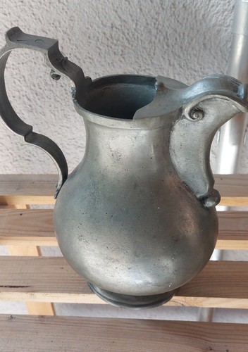 Zinnkanne krug mit henkel - zinnkanne/krug,
