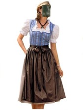 B & WOLF DIRNDL BLAU-BRAUN