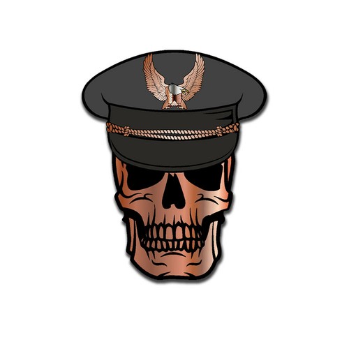 Schirmmütze schädel soldat - schirmmütze,