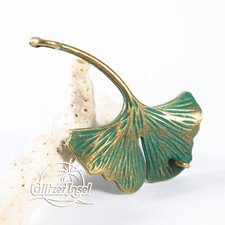 1x Schmuck Anhänger Gingko