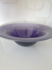 MATS JONASSON GLASSCHALE/ LILA / MUNDGEBLASEN 