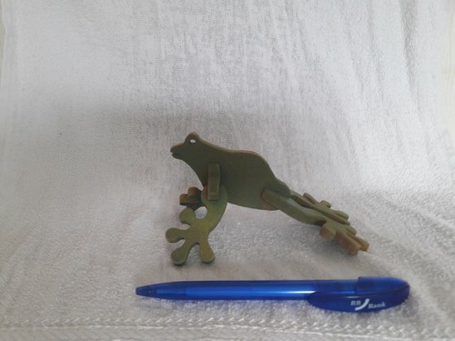 Frosch figur aus sperrholz - frosch,