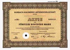 BURBACH Kaliwerke 1967