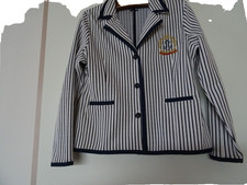 Damen Blazer Saint James Marine Gr. 44 Elegant  Jacke Emblem Anker Stretch