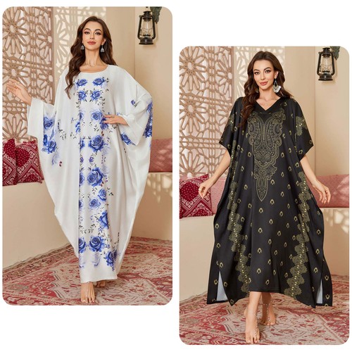 Kaftan kleid lang morgenmantel - kaftan,