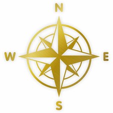 Windrose Aufkleber Kompass Sticker Auto Tuning Camper Wohnmobil Offroad