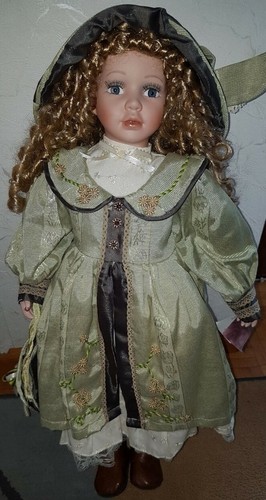 Porzellan puppe mit - porzellan,