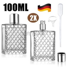 2x Parfum Flakon Parfum Flasche 100ml GLAS leer Parfümflasche