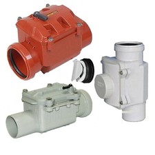 Rückstausperre  Rückschlagklappe DN 50/100/110/125/160/200 mm Abwasserrohr Rohr 