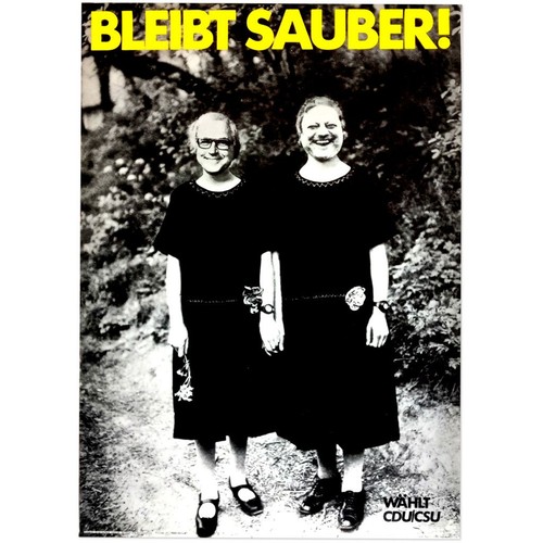 Bleibt sauber wahlt cdu - sauber!, :