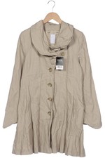 ERICH FEND Mantel Damen Jacke Parka Gr. EU 38 Baumwolle Beige #ze2plvl