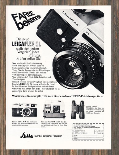 Leitz leicaflex reklame - leitz,