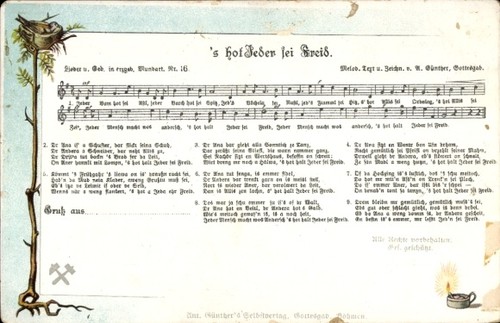 Lied hot jeder sei - lied,