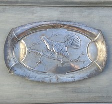 Jugendstil Zinn Schale Tablett