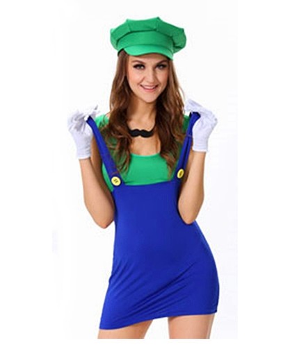Damen kostüm luigi sexy super - damen,