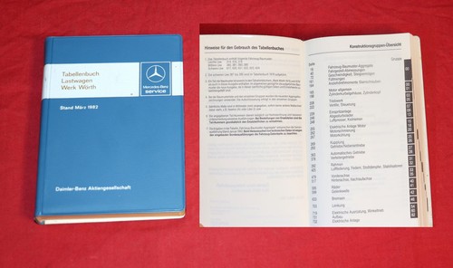 Tabellenbuch mercedes lkw werk - mercedes,