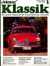 6) Motor Klassik 01/1985 - Mercedes Typ Stuttgart 26 - Moto Guzzi Bicilindrica m