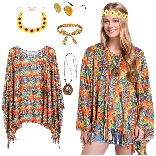 Hippie kostüm damen 70er - kostüm,