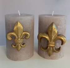 Kerzendeko  Lilie Metall