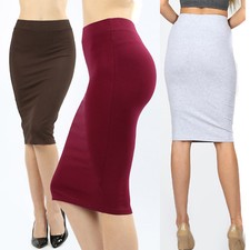 Womens Pencil Skirt Cotton