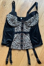 Korselett Korsett Mieder Cacique Animal Print Leo 48 50 52 s. Maße Etikett 22