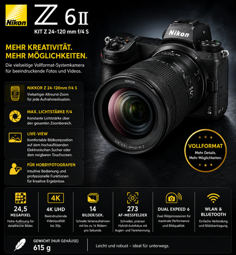 Nikon 6ii kit 120 - nikon, mm