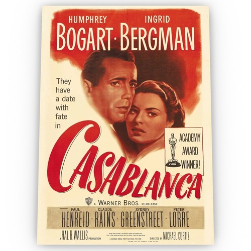 Casablanca filmposter satin - casablanca,
