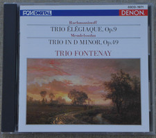 RACHMANINOFF: TRIO ÉLÉGIAQUE. OP. 9 + MENDELSSOHN: TRIO. OP. 49  - DENON JAPAN
