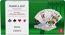ASS Altenburger Spiele Romme Bridge Canasta +Skat Karten Box Spiel Kassette Neu