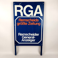 Vintage Werbeaufsteller RGA Remscheider Anzeiger 60/70er – Zeitung Kundenstopper