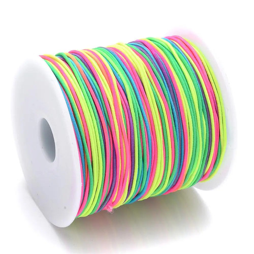 Meter gummiband mm bunt - 1,