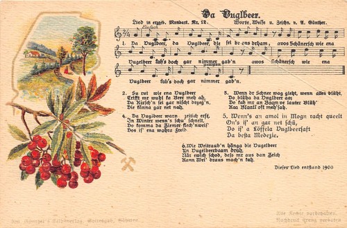 Liederpostkarte vuglbeer - ak, da