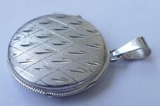 Anhänger Medaillon 835 Silber Vintage 70er pendant silver