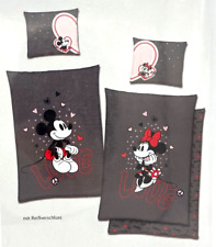 Disney Partner-Bettwäsche Mickey & Minnie Mouse "In Love" 4tlg. 135x200cm